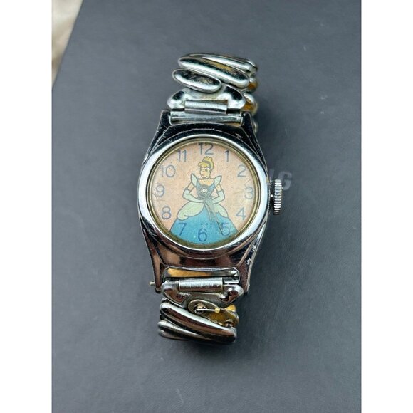 1950 Vintage Cinderella Walt Disney Children’s Stretch Watch Collectible - Picture 1 of 7